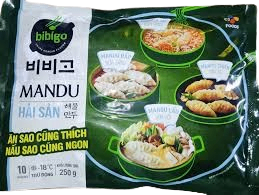 Bánh xếp Mandu Bibigo nhân hải sản 250g