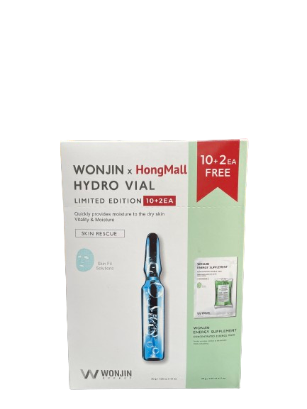 Mặt nạ Wonjin Hydro Vial cấp ẩm 10x30g + 2 miếng tặng (Hàn Quốc)