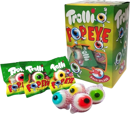 Hộp kẹo dẻo Trolli Glotzer hình con mắt 30x18.8g (Đức)