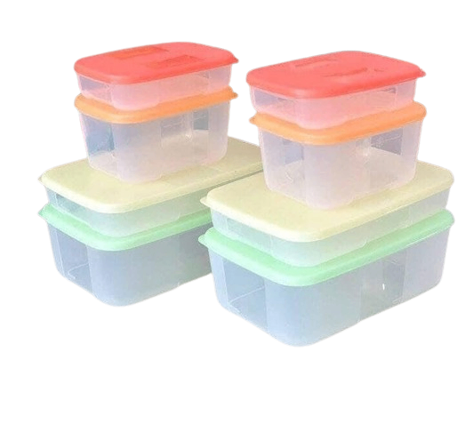 Bộ 8 hộp trữ đông Tupperware Colorful (NKTQ)