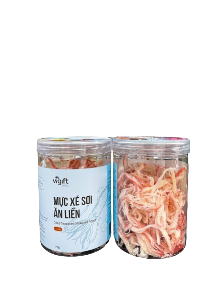 Đặc Sản Đà Nẵng Mực xé sợi ăn liền Vigift 170g