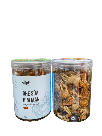 Đặc Sản Đà Nẵng Ghẹ sữa rim mặn Vigift 190g