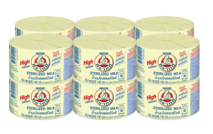 Lốc Sữa gấu Nestle High Calcium 12x140ml (Thái Lan)