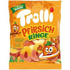 Kẹo dẻo Trolli Pfirsich Ringe 150g (Đức)