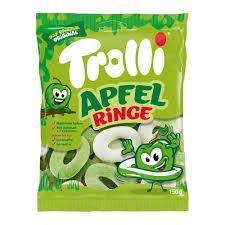 Kẹo dẻo Trolli Apfel Ringe 150g (Đức)