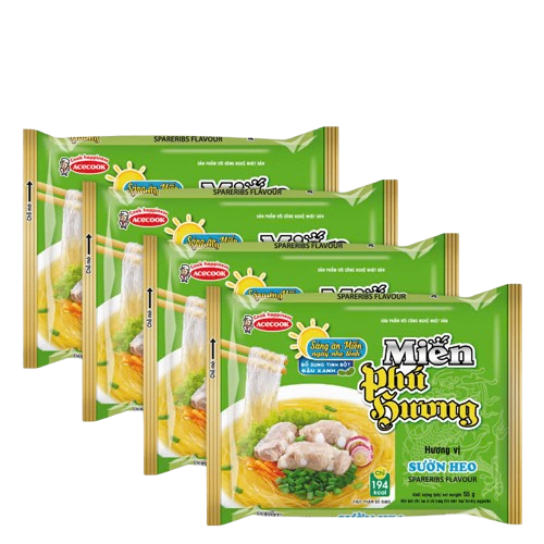 Miến Phú Hương Acecook sườn heo 55g - THÙNG 24 GÓI