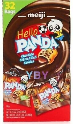 HỘP Bánh gấu Meiji Hello Panda vị Chocolate 32x21g (Mỹ)