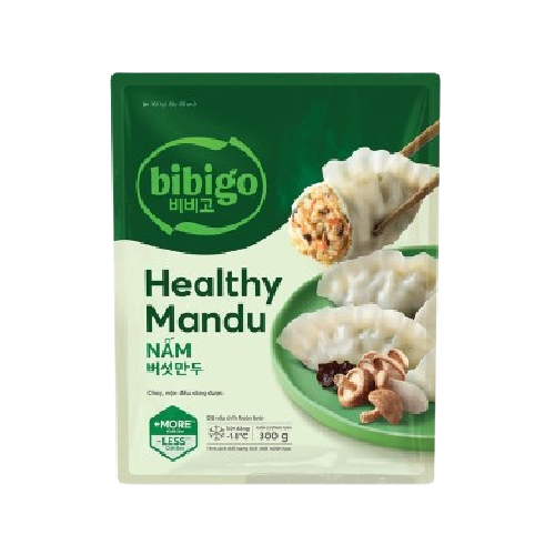 Bánh xếp Mandu Bibigo nhân nấm CHAY 300g