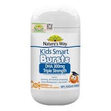 Nature's Way Kids Smart Bursts DHA 300mg Triple Strength 50 viên (Úc)