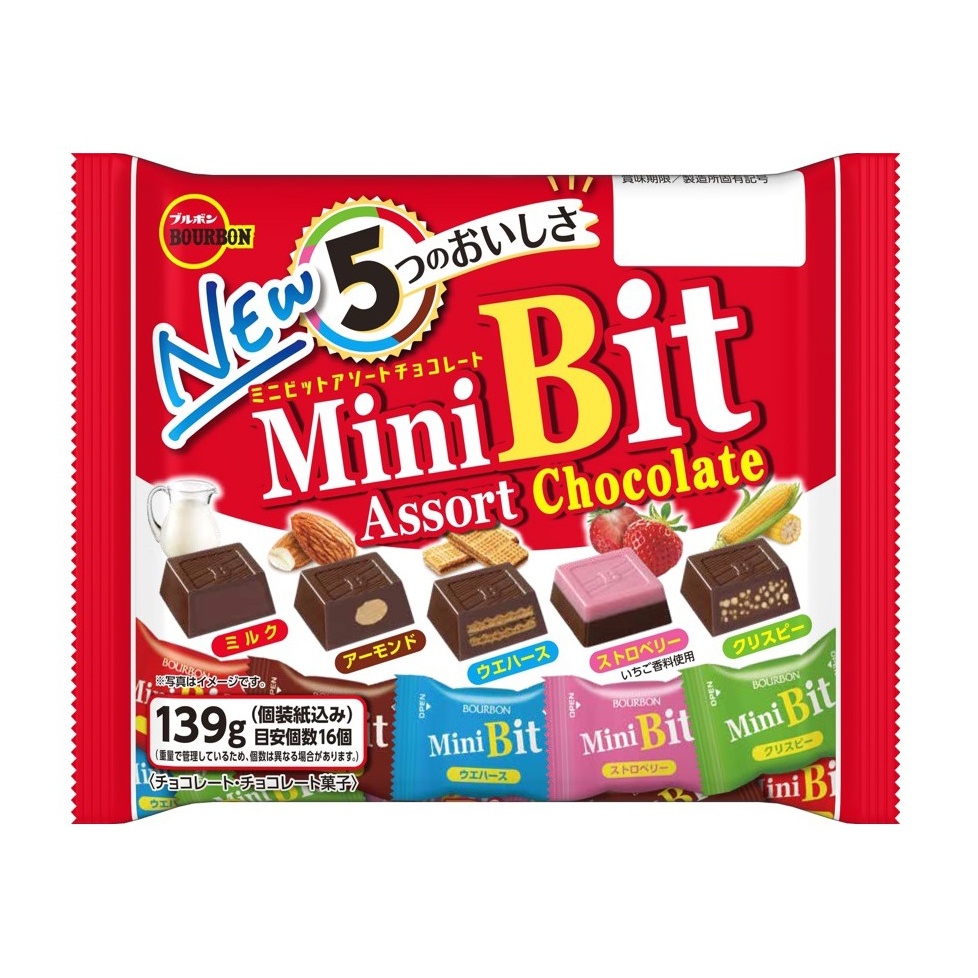 Socola Minibit hỗn hợp 139g (Nhật Bản)