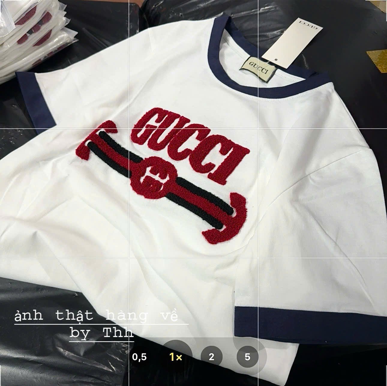 Phông thêu nổi chữ xù gucci