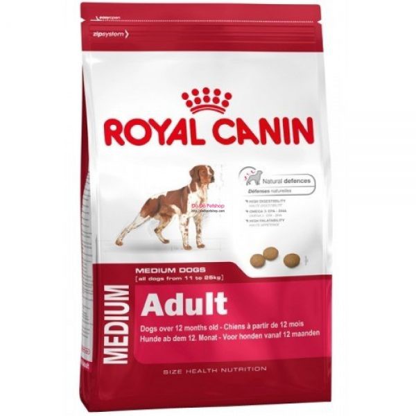 Thức ăn ROYAL CANIN MEDIUM ADULT 1KG cho chó trưởng thành (1 năm tuổi trở lên), giống chó vừa ( từ 11 - 25kg )