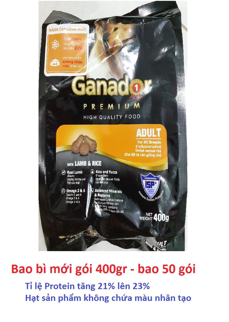 Thức ăn cho chó Ganador Adult - Vị Cừu Gạo