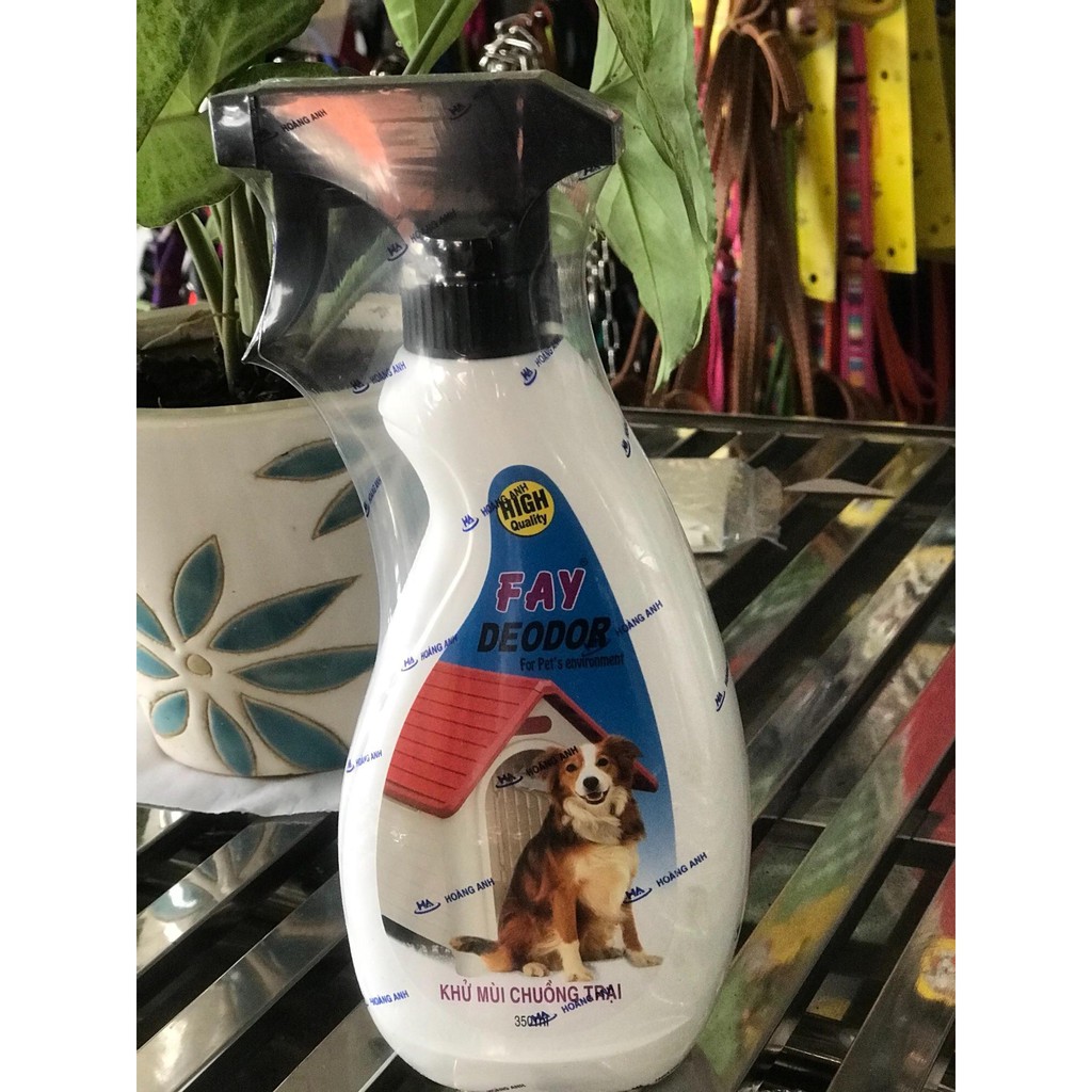 FAY DEODOR for Pet’ environment – KHỬ MÙI CHUỒNG TRẠI nuôi chó mèo động vật - Chai 350ml