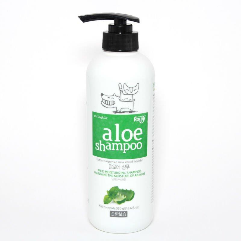 ALOE SHAMPOO – DẦU GỘI NHA ĐAM FORCANS CHÓ MÈO 550ML - CHAI 55OML