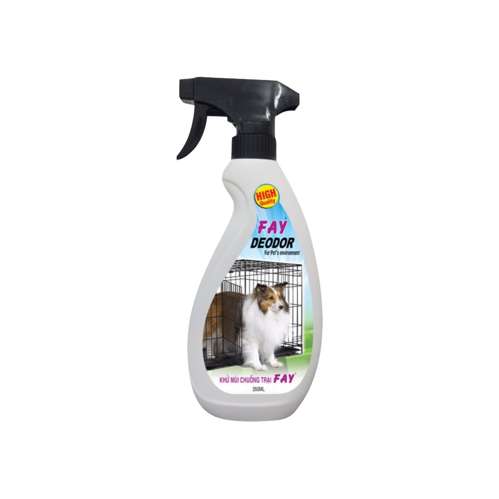 FAY DEODOR for Pet’ environment – KHỬ MÙI CHUỒNG TRẠI nuôi chó mèo động vật - Chai 350ml