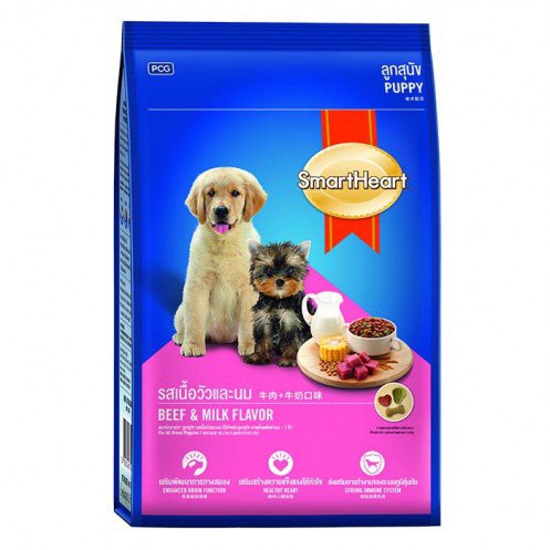 Thức ăn cho chó SmartHeart - Puppy - Vị Sữa - 400G