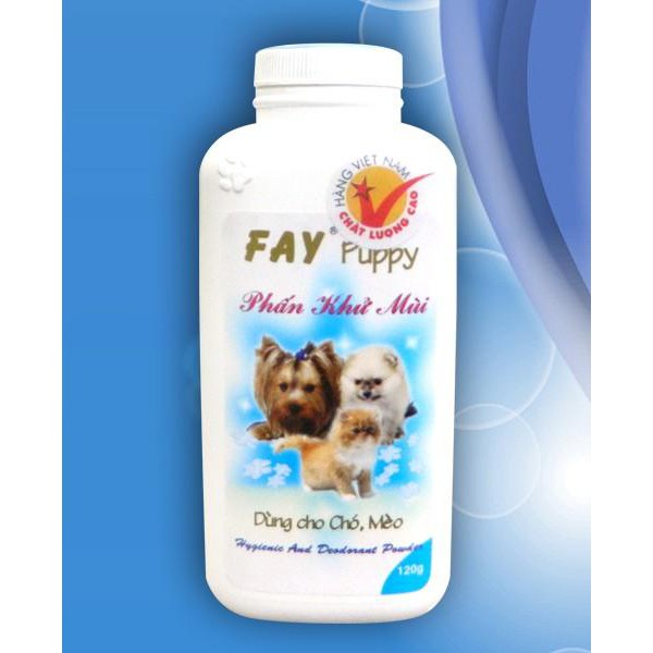 Phấn Fay Puppy120gr dành cho chó con - Phấn khử mùi 120g