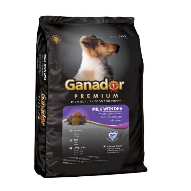 THỨC ĂN CHO CHÓ CON GANADOR PUPPY 400gr VỊ SỮA VÀ DHA