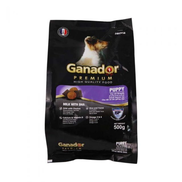 THỨC ĂN CHO CHÓ CON GANADOR PUPPY 400gr VỊ SỮA VÀ DHA