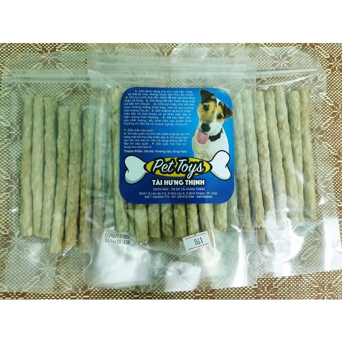 PetSnack bánh thưởng xương da gà cho chó cún THT MS: 861 15 cây