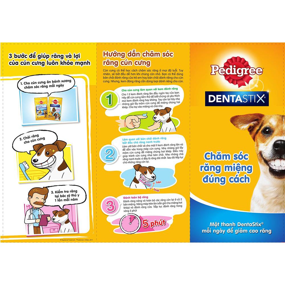 Xương gặm sạch răng Pedigree Dentastix cho chó