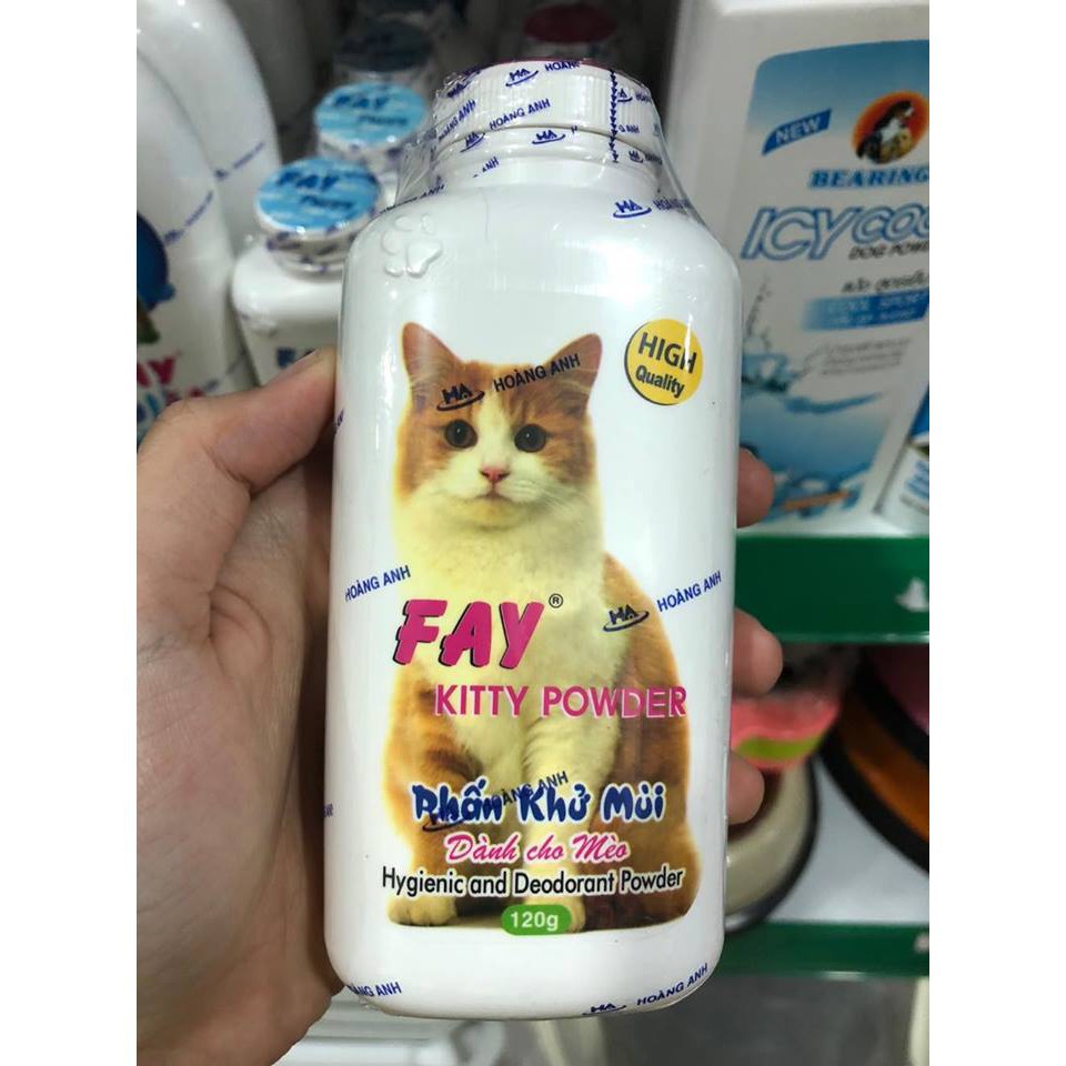 Phấn FAY Kitty Power 120g - khử mùi dành cho Mèo