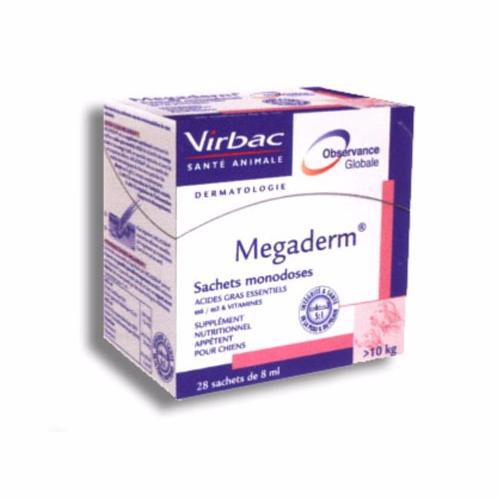 Một gói Virbac Megaderm Gel dinh dưỡng giúp mượt da lông và giảm ngứa chó mèo 4ml (hộp 28 gói )