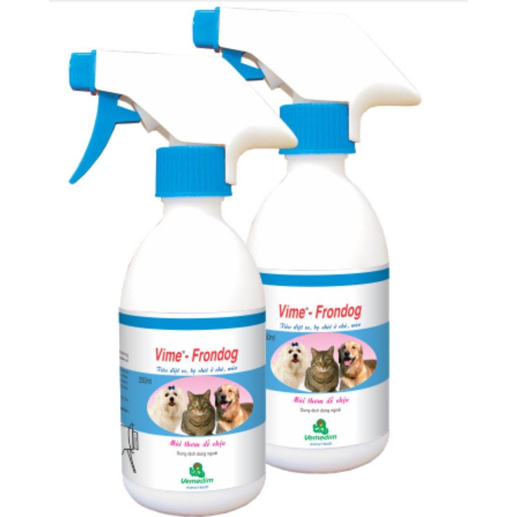 Vime - Frondog thuốc trị ve bọ chét dạng xịt cho chó mèo hiệu quả tức thì 250ml