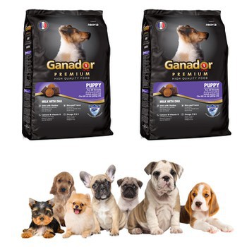 THỨC ĂN CHO CHÓ CON GANADOR PUPPY 400gr VỊ SỮA VÀ DHA