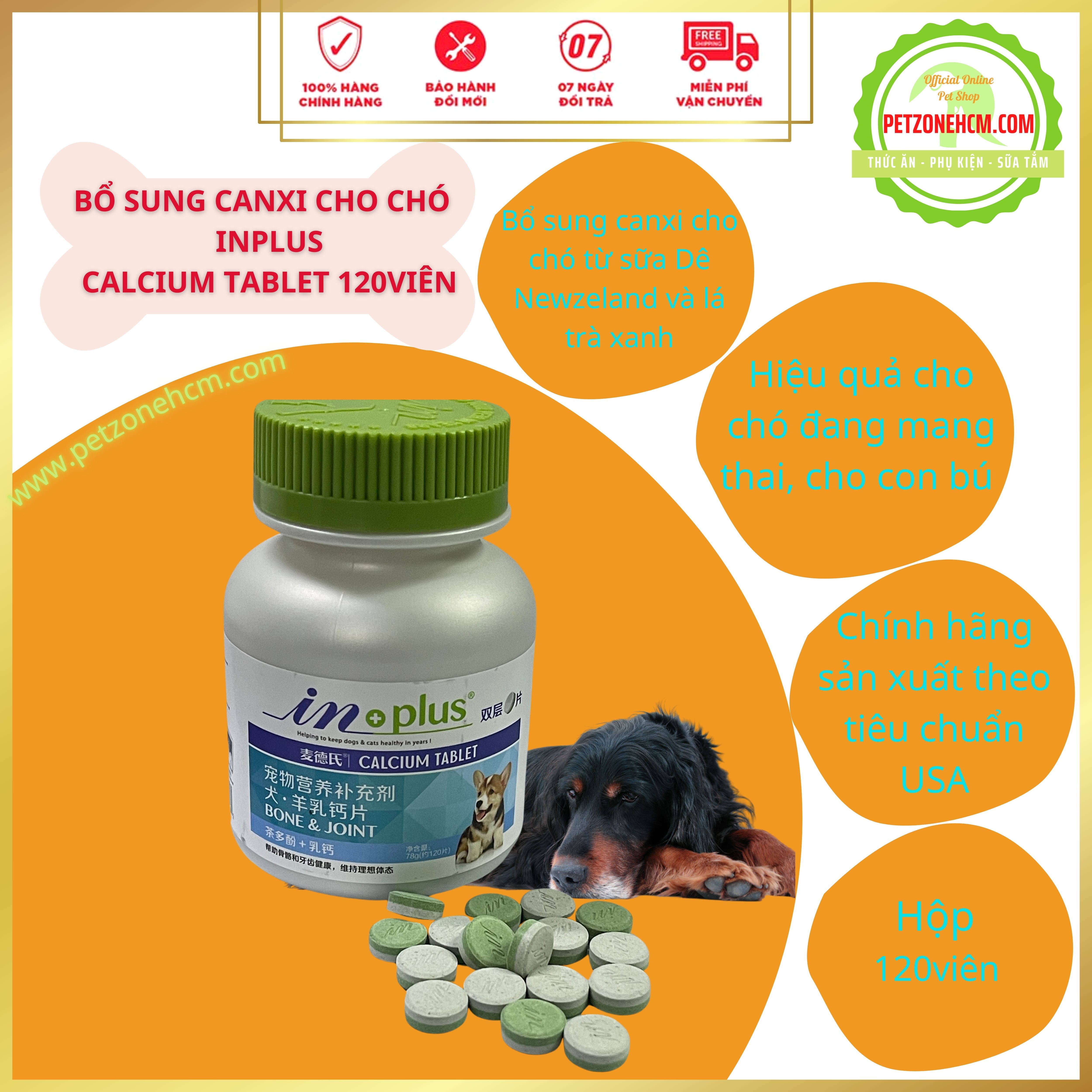 In_plus Milk Calcium- Sản phẩm bổ sung Canxi cho chó