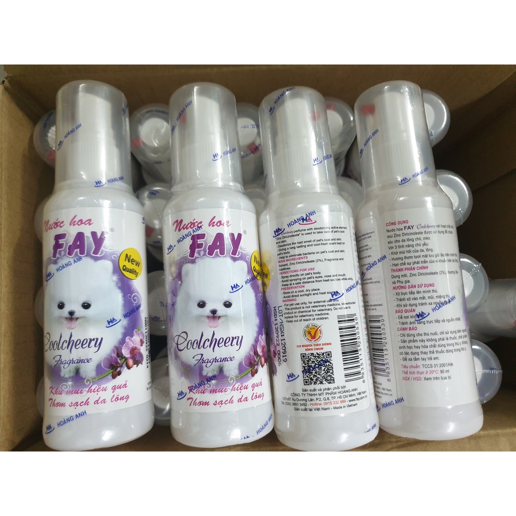 Nước Hoa FAY Cho Chó / Cún 90ml - Cool Cheery Fragranc