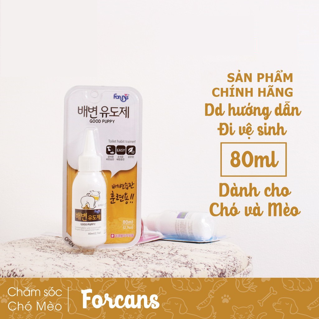 Dung dịch hướng dẫn đi vệ sinh đúng chỗ cho chó 80ml - ForCans