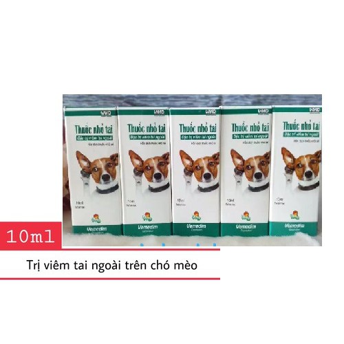 Thuốc nhỏ tai Vemedim đặc trị viêm tai ngoài cho chó 10 ml