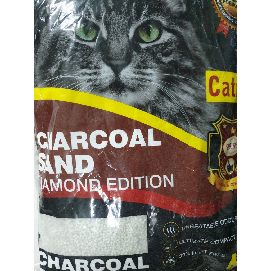 Cát mèo siêu vón Than Hoạt Tính Charcoal Sand Diamond Edtion Catrex Mỹ