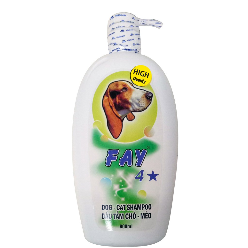 Dầu tắm FAY 4 Sao 300ml/800ml sạch ve, làm đẹp da lông 4 tính năng