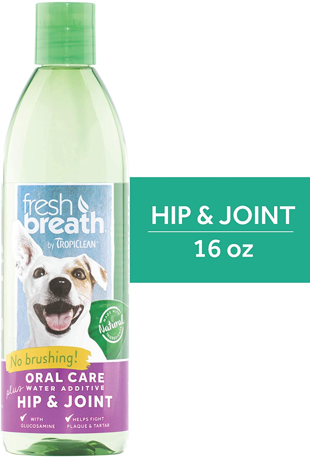 Nước vệ sinh răng miệng Tropiclean - Fresh Breath Oral Care Water Additive Plus Hip & Joint - 473ml