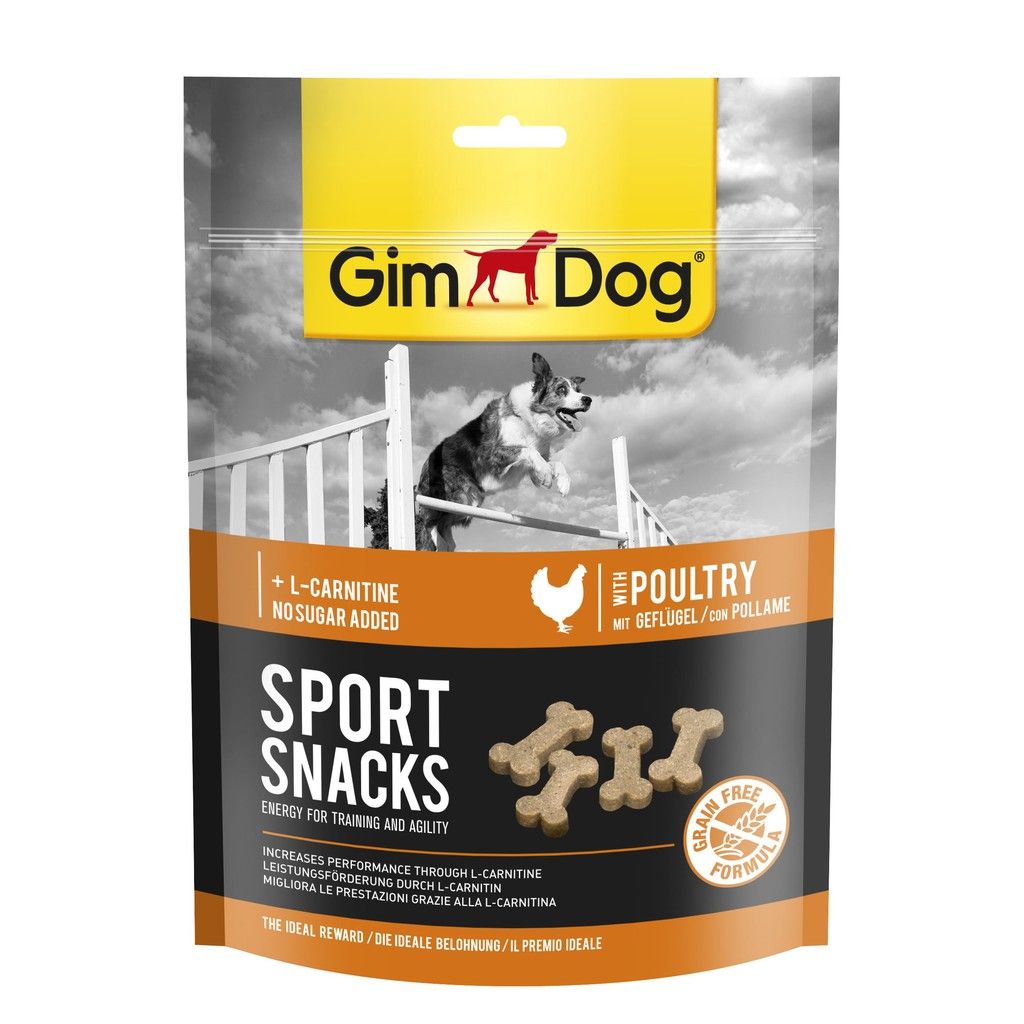 Bánh thưởng Gimdog cho chó ưa vận động - GimDog Sport Snacks Beef/Poultry (60g) - PetZoneHCM - Gà, Poultry