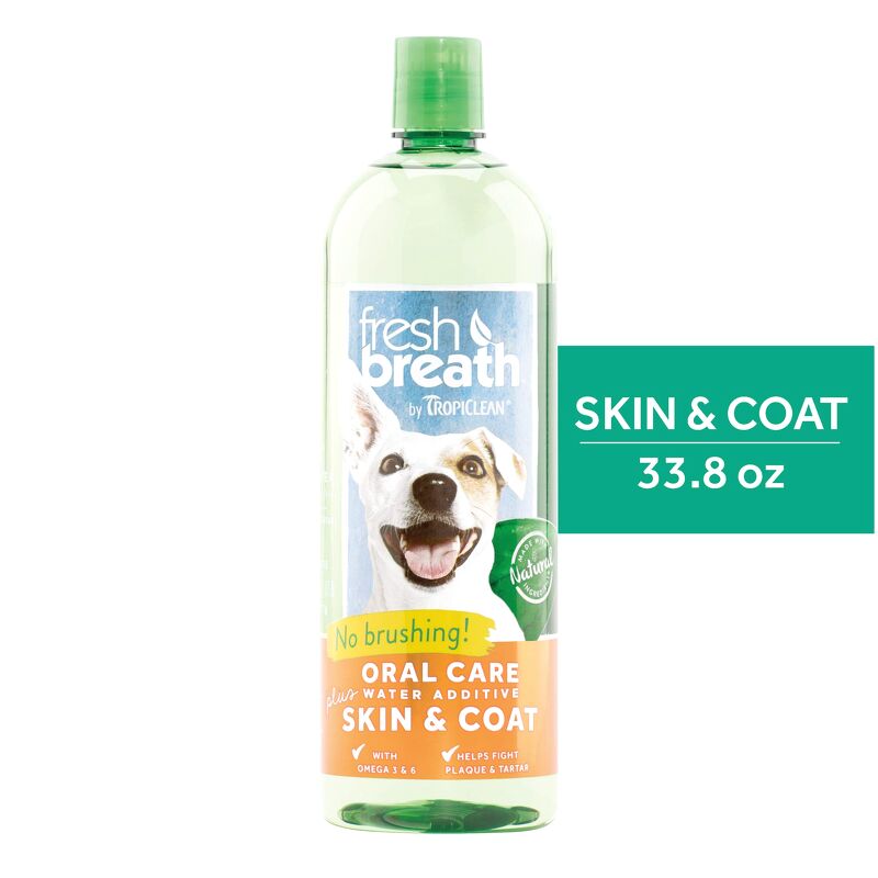 Nước vệ sinh răng miệng Tropiclean - Fresh Breath Oral Care Skin & Coat - 473ml