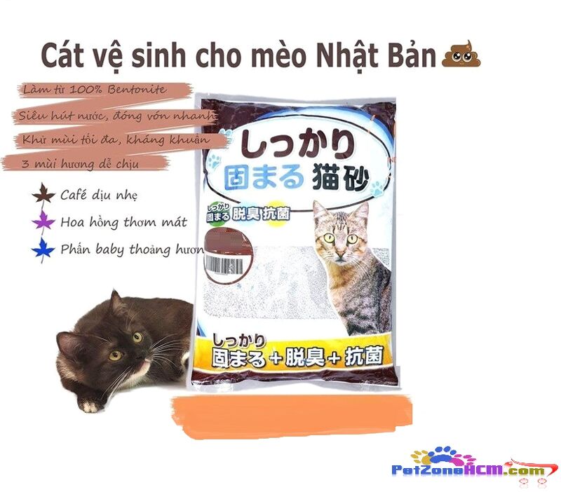 Cát mèo - Dành Cho Mèo Vệ Sinh Nhật Bản Cat Litter Kitty Pet