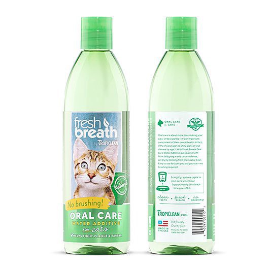 Nước vệ sinh răng miệng Tropiclean - Fresh Breath Dental Health For Cat - 473ml