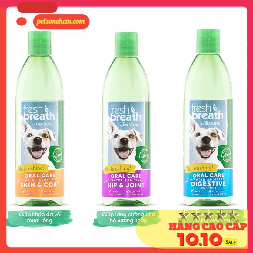 Nước vệ sinh răng miệng Tropiclean - Fresh Breath Dental Health For Cat - 473ml