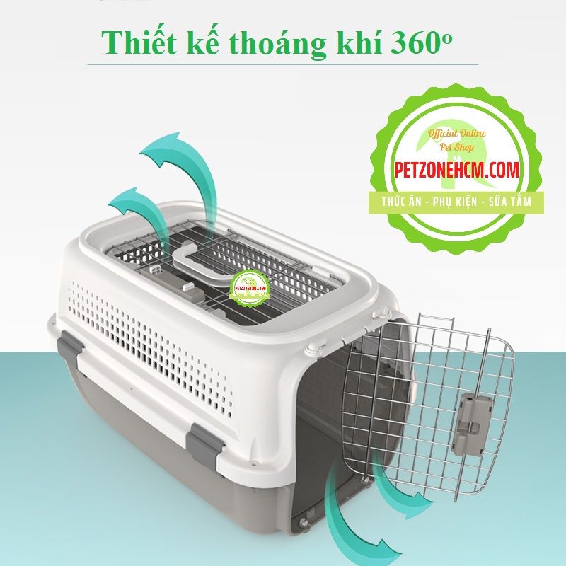 Lồng hàng không cao cấp Boeing cho chó mèo dưới 10-20kg có cửa trên hoặc kông cửa trên