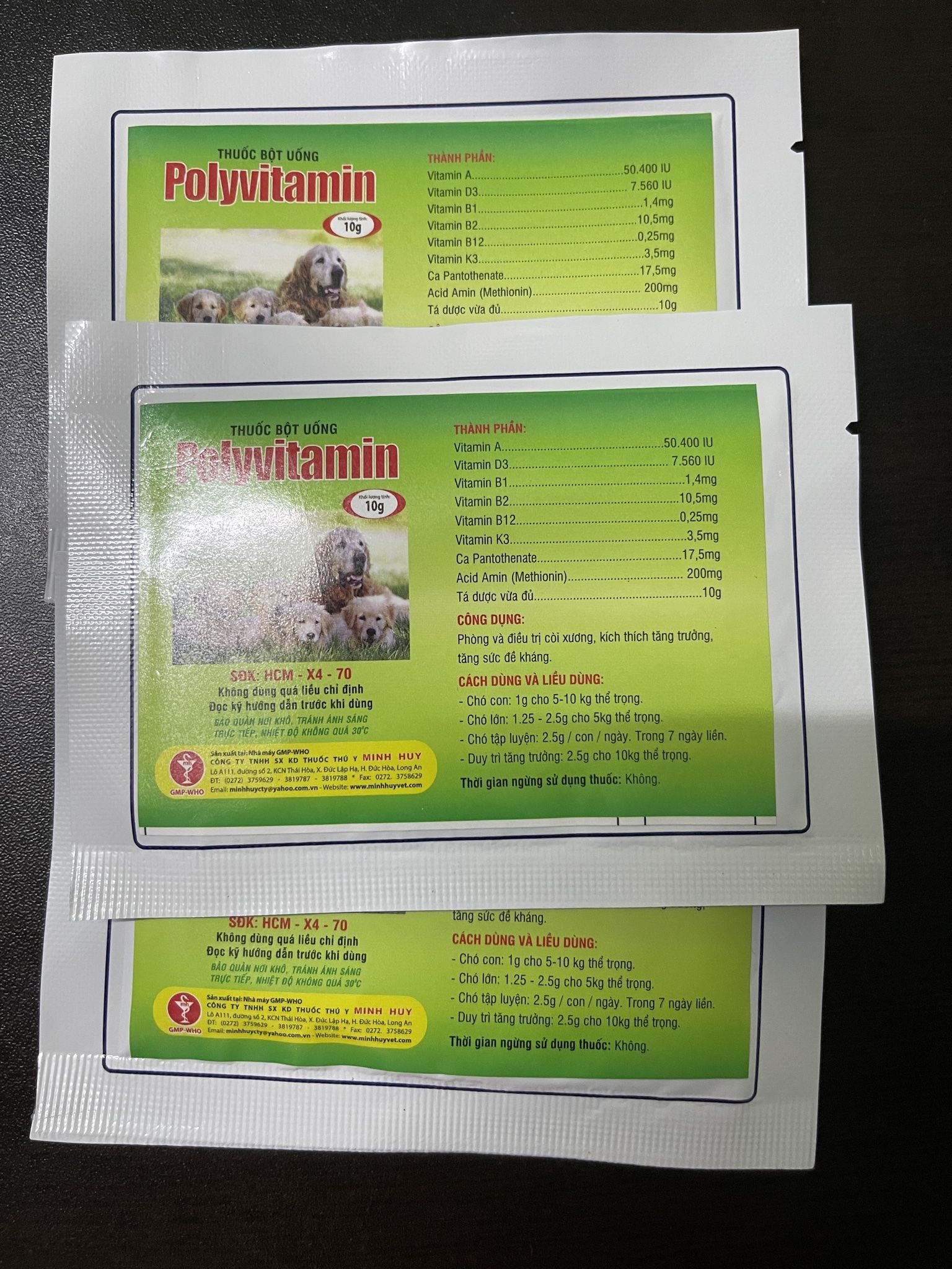 Poly vitamin dinh dưỡng chuyên dùng cho chó mèo 10g - Một Gói