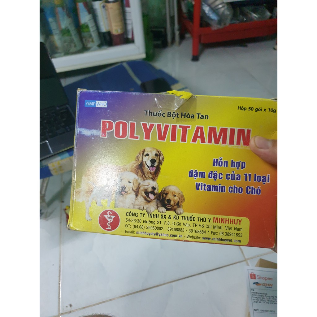 Poly vitamin dinh dưỡng chuyên dùng cho chó mèo 10g - Một Gói