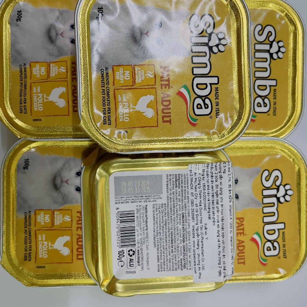 Pate SIMBA cho mèo 100g - 2 vi