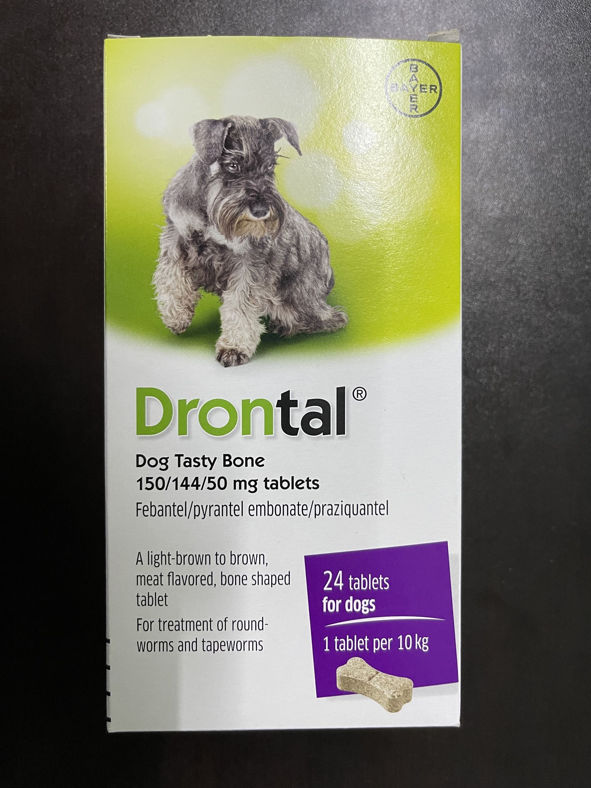 Sổ Giun Sán Cho Cún Drontal® Dog Tasty Bone BAYER Đức (Dạng Viên Vị Gà) - 1VIÊN