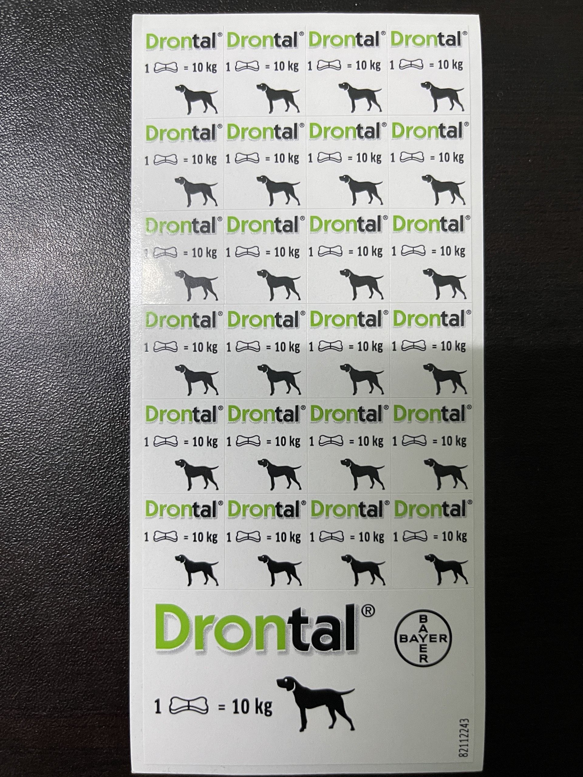 Sổ Giun Sán Cho Cún Drontal® Dog Tasty Bone BAYER Đức (Dạng Viên Vị Gà) - 1VIÊN