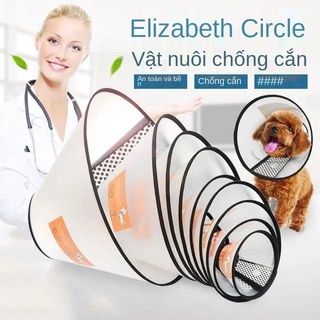 Vòng chống liếm cho chó mèo – Loa chống cắn – Vòng Elizabeth - 8 size