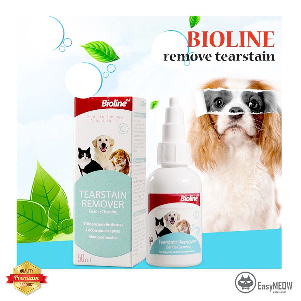 Thuốc vệ sinh viền mắt cho chó mèo BIOLINE Tear Stain Remover - 50ml